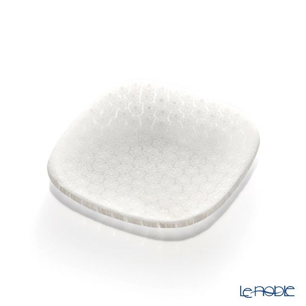 エルコーレモレッティ フレキシ プレート 8×8cm ホワイト 46