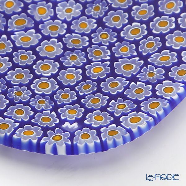 エルコーレモレッティ フレキシ プレート 8×8cm イエロー×コバルト 170