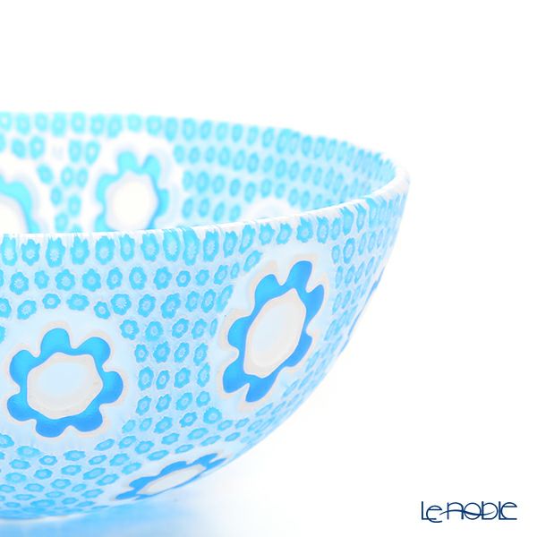 エルコーレモレッティ ミレフィオーリ サクラボウル 13.5cm ライトブルー系 A