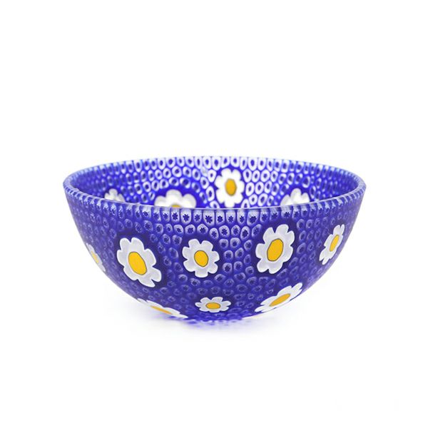 エルコーレモレッティ ミレフィオーリ サクラボウル 13.5cm ブルー系 B