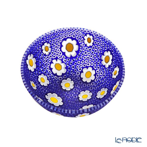 エルコーレモレッティ ミレフィオーリ サクラボウル 13.5cm ブルー系 B