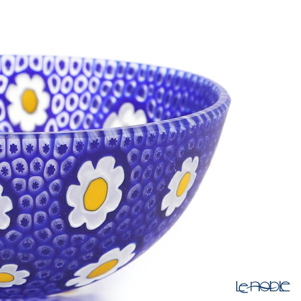 エルコーレモレッティ ミレフィオーリ サクラボウル 13.5cm ブルー系 B