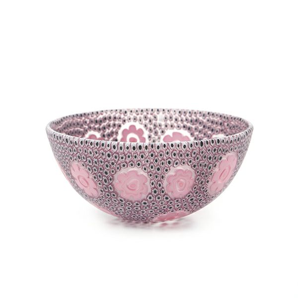 エルコーレモレッティ ミレフィオーリ サクラボウル 13.5cm ピンク系 P