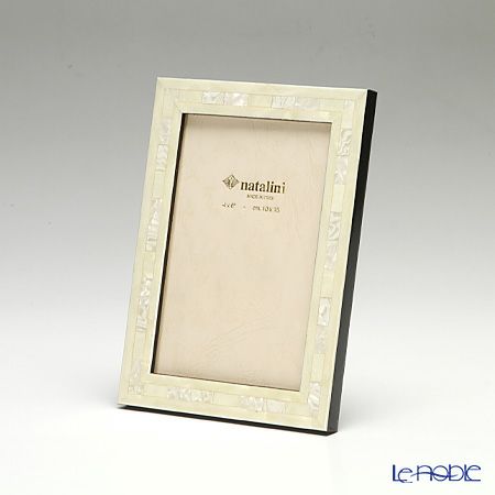 ナタリーニ 象嵌フォトフレーム 10×15cm QH／20 ホワイト