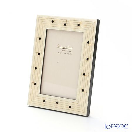 ナタリーニ 象嵌フォトフレーム 10×15cm ノートビアンコ 音符