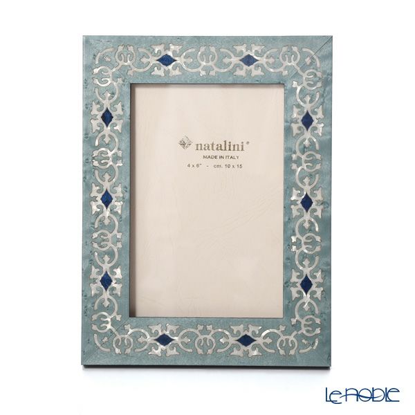 ナタリーニ 象嵌フォトフレーム 10×15cm MARRAKECH ブルー