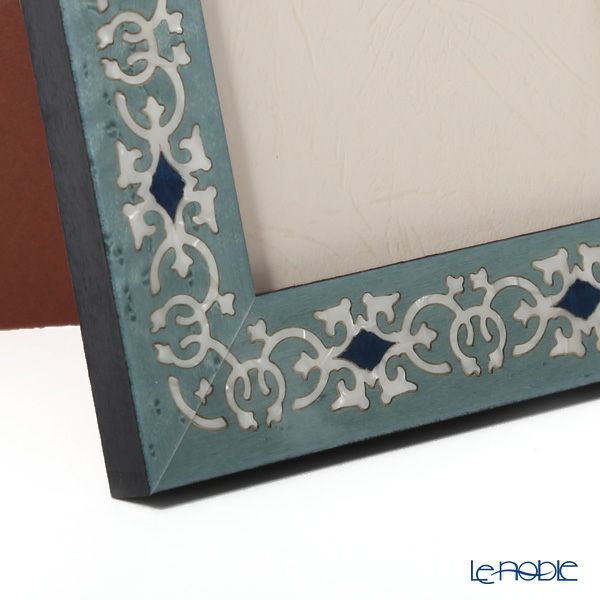 ナタリーニ 象嵌フォトフレーム 10×15cm MARRAKECH ブルー