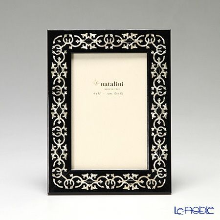 ナタリーニ 象嵌フォトフレーム 10×15cm MARRAKECH ブラック