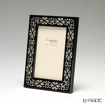 ナタリーニ 象嵌フォトフレーム 10×15cm MARRAKECH ブラック