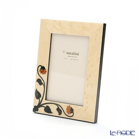 ナタリーニ 象嵌フォトフレーム 10×15cm SIENA アイボリー