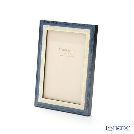 ナタリーニ 象嵌フォトフレーム 10×15cm スタジオ ブルー