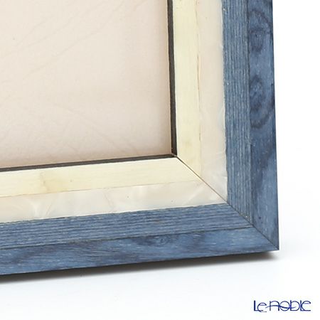 ナタリーニ 象嵌フォトフレーム 10×15cm スタジオ ブルー