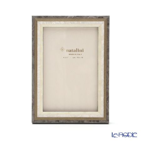 ナタリーニ 象嵌フォトフレーム 10×15cm スタジオ グレー