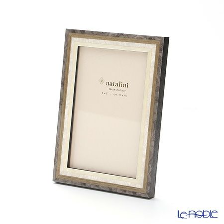 ナタリーニ 象嵌フォトフレーム 10×15cm スタジオ グレー