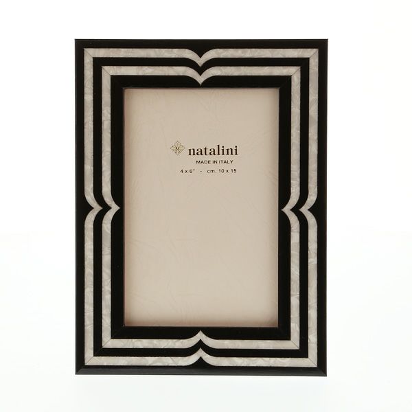 ナタリーニ 象嵌フォトフレーム 10×15cm ベラッジオ ブラック