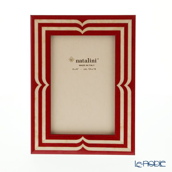 ナタリーニ 象嵌フォトフレーム 10×15cm ベラッジオ レッド