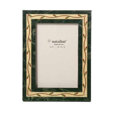 ナタリーニ 象嵌フォトフレーム 10×15cm Rt／30 ホワイト ブラック