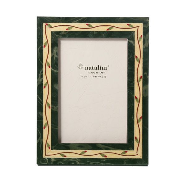 ナタリーニ 象嵌フォトフレーム 10×15cm ギルランダ グリーン