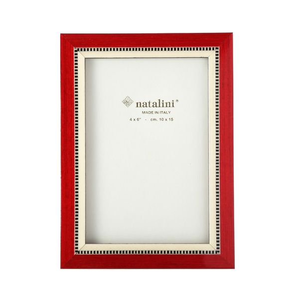 ナタリーニ 象嵌フォトフレーム 10×15cm Miky レッド