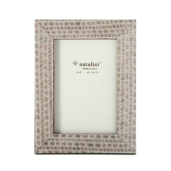 ナタリーニ 象嵌フォトフレーム 10×15cm Eris グレー
