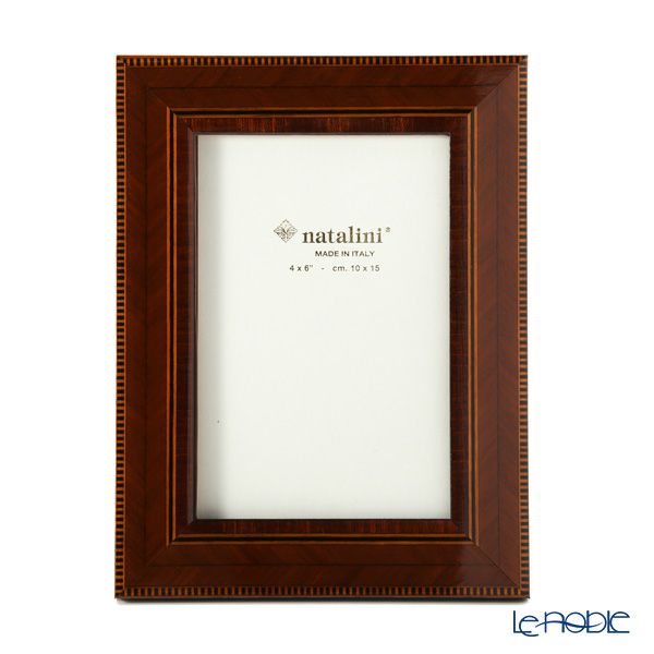 ナタリーニ 象嵌フォトフレーム 10×15cm C／35／Cil／7 ブラウン