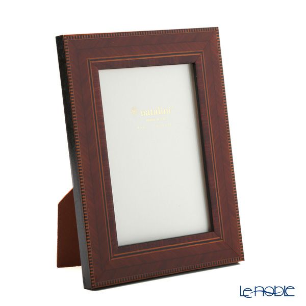 ナタリーニ 象嵌フォトフレーム 10×15cm C／35／Cil／7 ブラウン