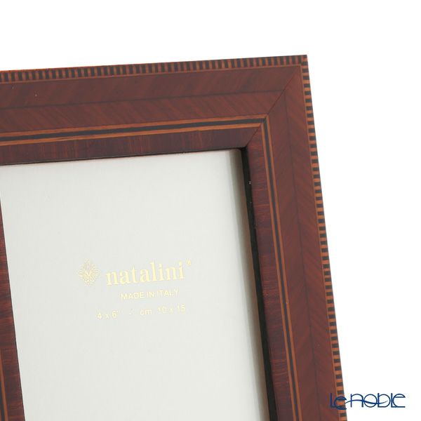 ナタリーニ 象嵌フォトフレーム 10×15cm C／35／Cil／7 ブラウン