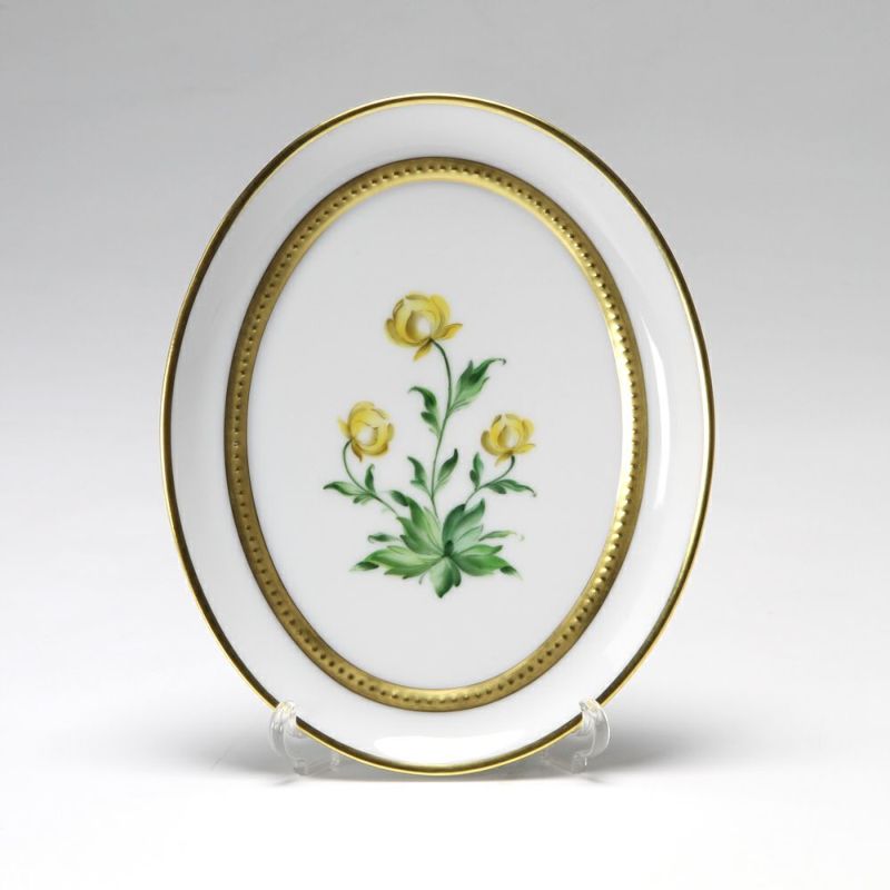 アウガルテン（AUGARTEN） メドウフラワーズ（6314D） 松葉ギク スモールディッシュ（飾り皿） 12cm（841）