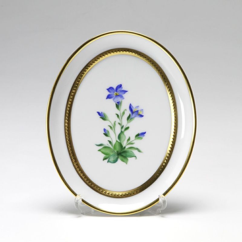 アウガルテン（AUGARTEN） メドウフラワーズ（6314E） リンドウ スモールディッシュ（飾り皿） 12cm（841）