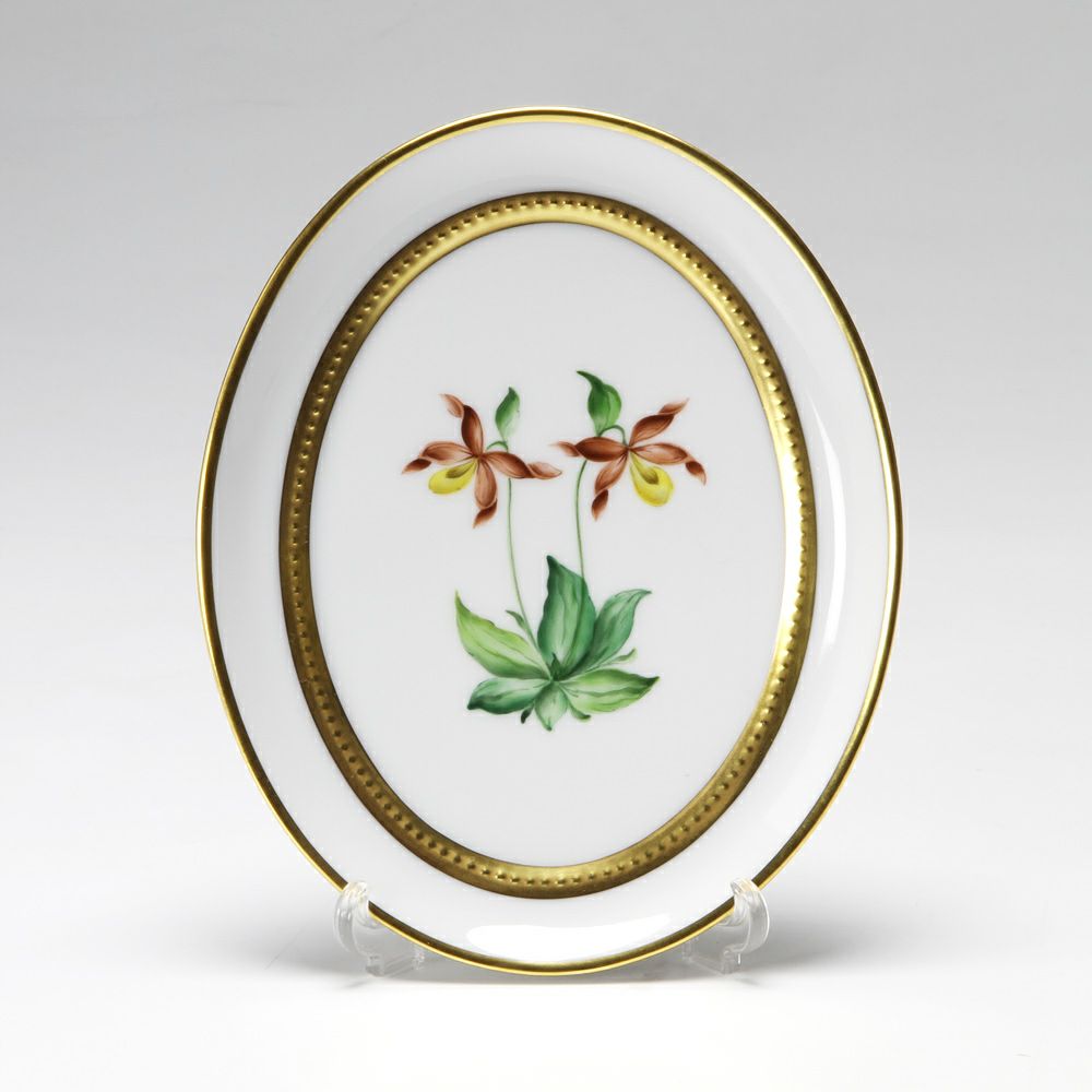 アウガルテン（AUGARTEN） メドウフラワーズ（6314F） アツモリソウ スモールディッシュ（飾り皿） 12cm（841）