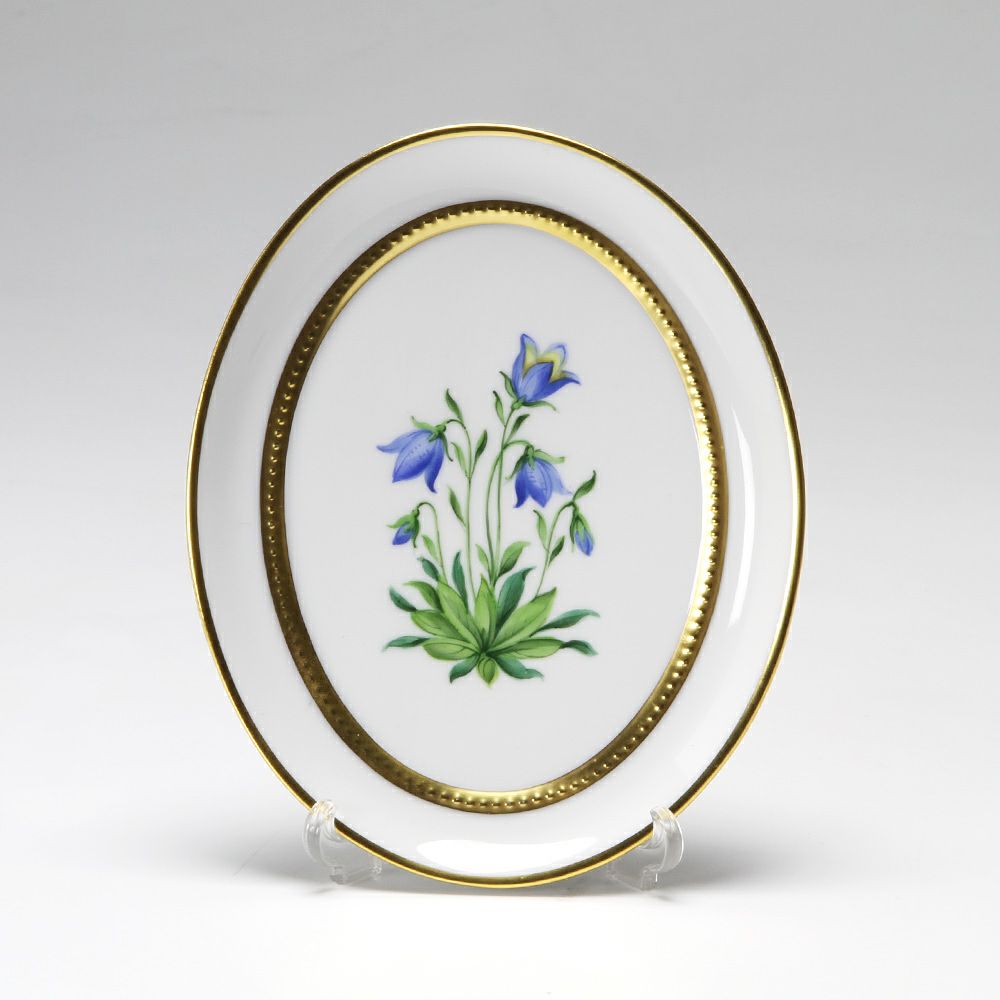 アウガルテン（AUGARTEN） メドウフラワーズ（6314G） ブルーベル（ユリ） スモールディッシュ（飾り皿） 12cm（841）