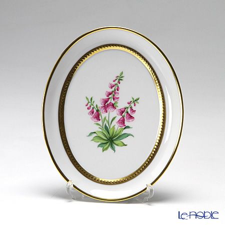 アウガルテン（AUGARTEN） メドウフラワーズ（6314H） ジギタリス スモールディッシュ（飾り皿） 12cm（841）