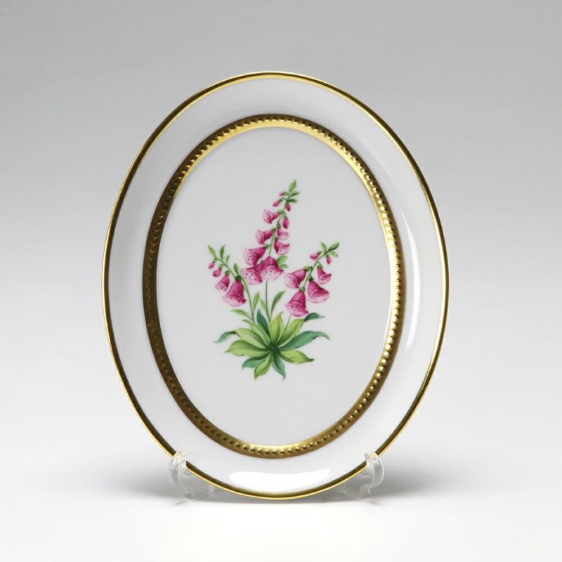 アウガルテン（AUGARTEN） メドウフラワーズ（6314H） ジギタリス スモールディッシュ（飾り皿） 12cm（841）