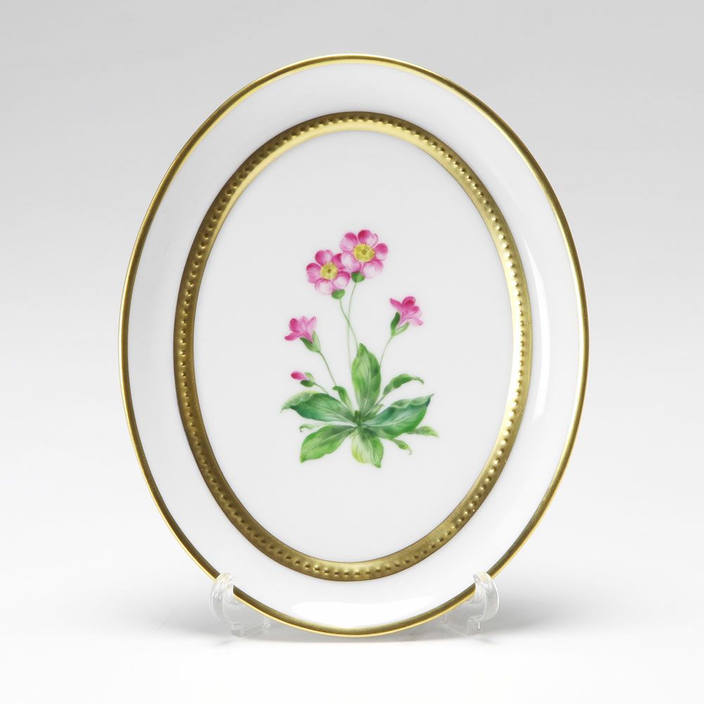 アウガルテン（AUGARTEN） メドウフラワーズ（6314P） サクラソウ（レッド） スモールディッシュ（飾り皿） 12cm（841）