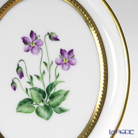 アウガルテン（AUGARTEN） メドウフラワーズ（6314V） スミレ スモールディッシュ（飾り皿） 12cm（841）