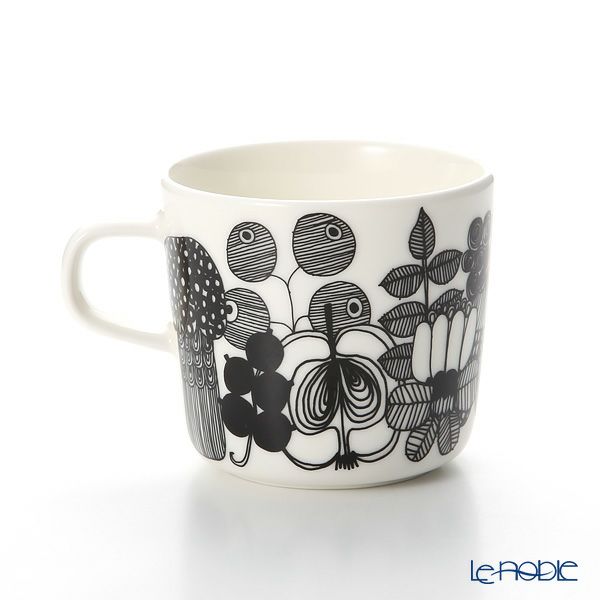 マリメッコ（marimekko） Siirtolapuutarha シイルトラプータルハ／市民菜園 コーヒーカップ 200ml（イエロー） H7cm