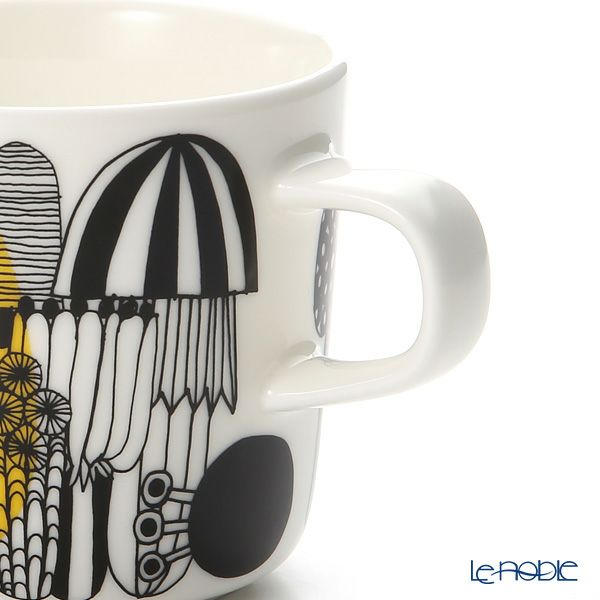 マリメッコ（marimekko） Siirtolapuutarha シイルトラプータルハ／市民菜園 コーヒーカップ 200ml（イエロー） H7cm