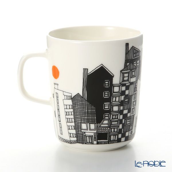 マリメッコ（marimekko） Siirtolapuutarha シイルトラプータルハ／市民菜園 マグカップ 250ml（オレンジ）