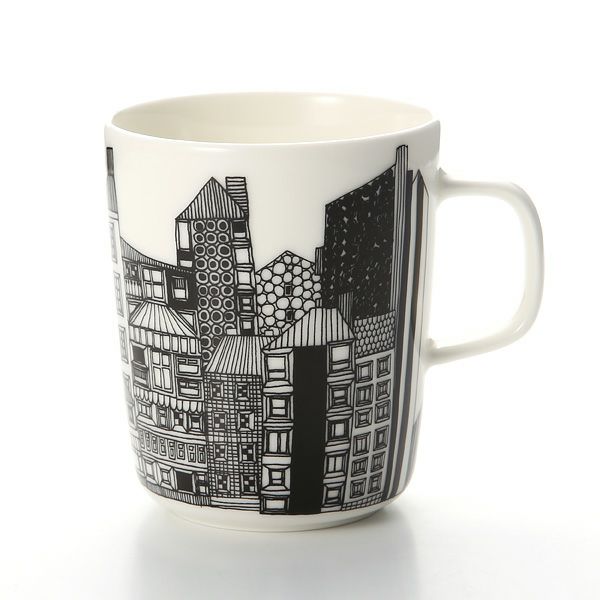 マリメッコ（marimekko） Siirtolapuutarha シイルトラプータルハ／市民菜園 マグカップ 250ml（オレンジ）