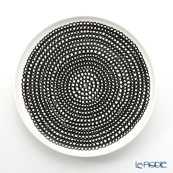 マリメッコ（marimekko） Siirtolapuutarha シイルトラプータルハ／市民菜園 プレート 20cm（チャコールグレー）
