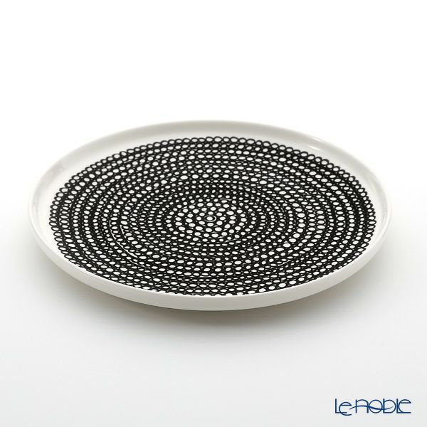 マリメッコ（marimekko） Siirtolapuutarha シイルトラプータルハ／市民菜園 プレート 20cm（チャコールグレー）