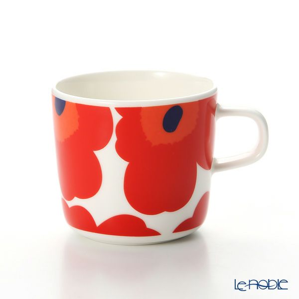 マリメッコ（marimekko） Unikko ウニッコ コーヒーカップ ホワイト×レッド200ml