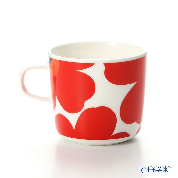 マリメッコ（marimekko） Unikko ウニッコ コーヒーカップ ホワイト×レッド200ml