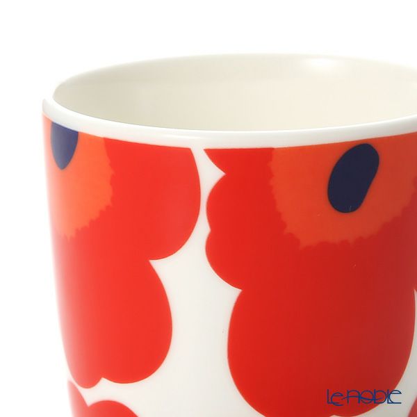 マリメッコ（marimekko） Unikko ウニッコ コーヒーカップ ホワイト×レッド200ml