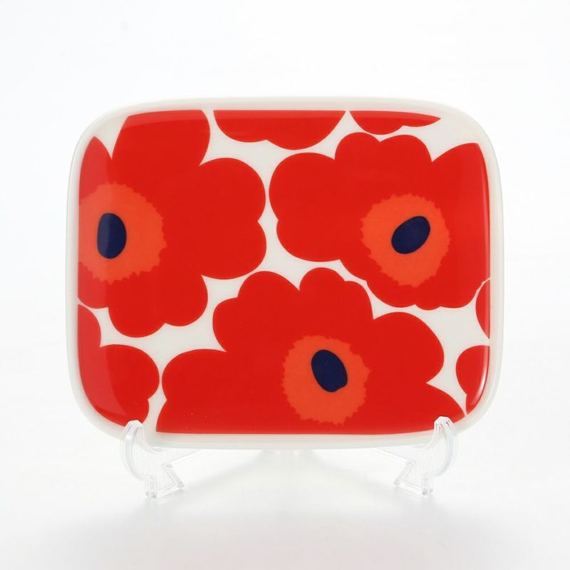 マリメッコ（marimekko） Unikko ウニッコ プレート レッド