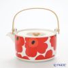 マリメッコ（marimekko） Unikko ウニッコ ティーポット ホワイト×レッド 17cm
