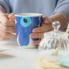 マリメッコ（marimekko） Unikko ウニッコ マグカップ 250ml ホワイト×ブルー 63431-017