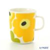 マリメッコ（marimekko） Unikko ウニッコ マグカップ 250ml ホワイト×ライム 63431-020