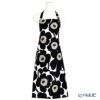マリメッコ（marimekko） Pieni Unikko ピエニ ウニッコ エプロン ホワイト×ブラック 着丈84×身幅83cm コットン