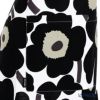 マリメッコ（marimekko） Pieni Unikko ピエニ ウニッコ エプロン ホワイト×ブラック 着丈84×身幅83cm コットン